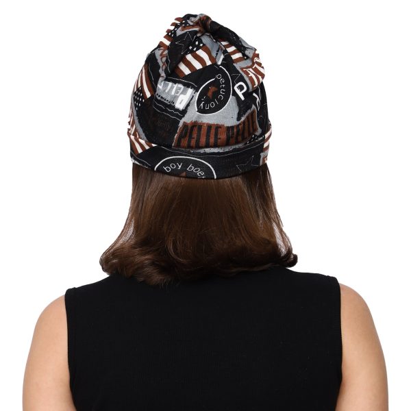 Women Multi Purpose Warm  Baggy Hat Scarf Beanie Cap - Image 4