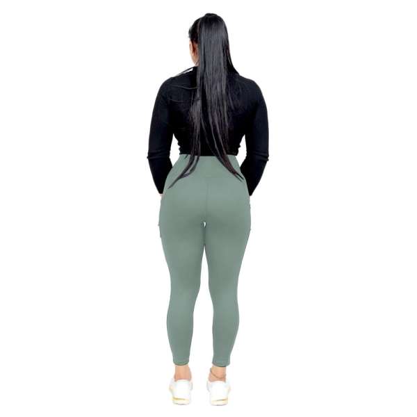 Gym Green Legging With Back Supporter - Image 4