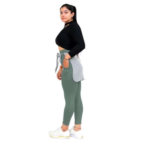 Gym Green Legging With Back Supporter