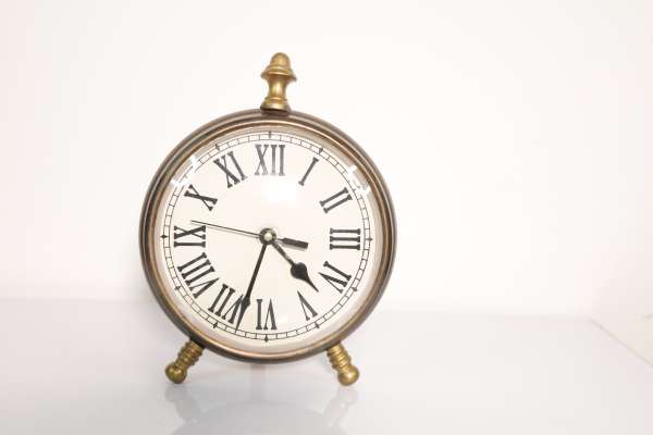 Antique Vintage Brass Clock - Image 4