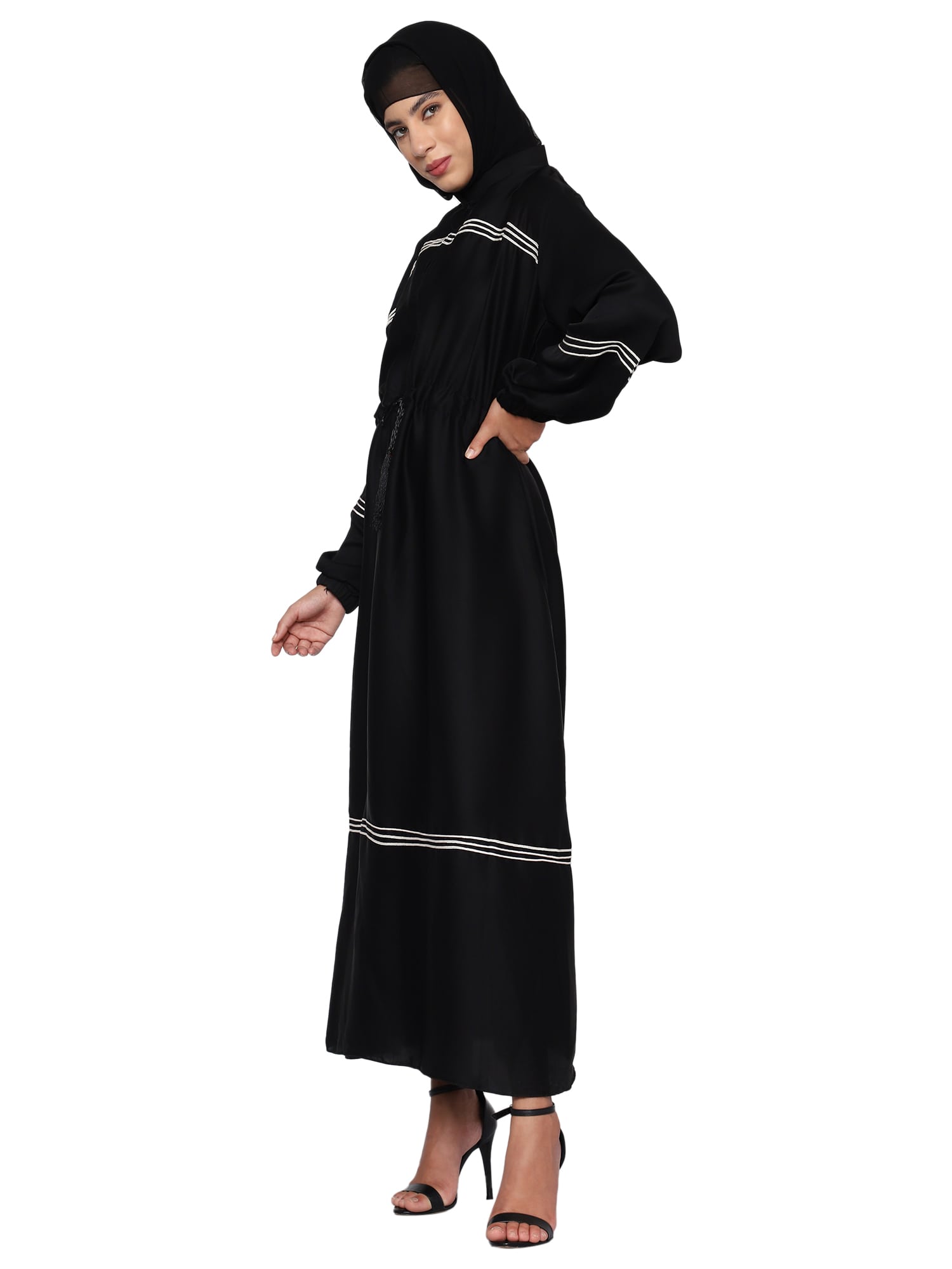 women's burqa/Abaya with Adjustable Dori Style - Urbankanya