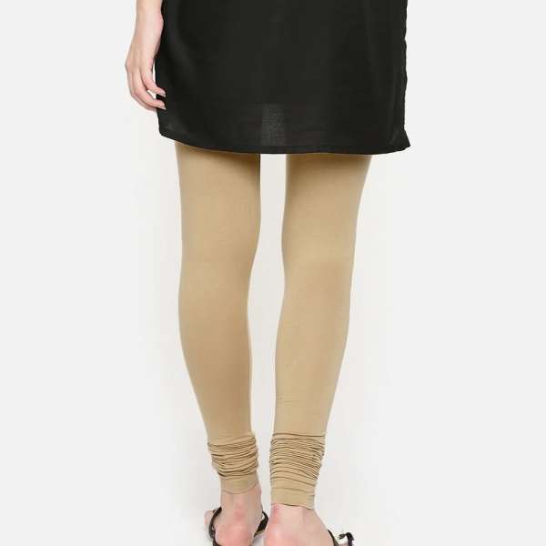 Women Skin Cotton Churidar Leggings - Image 3