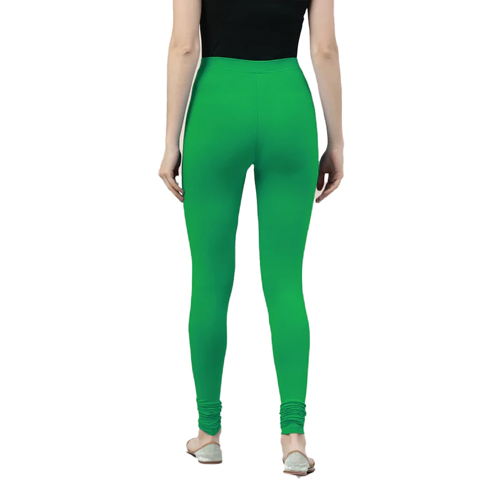 Buy Morrio Aqua Green Cotton Lycra Churidar Legging,2XL for Women
