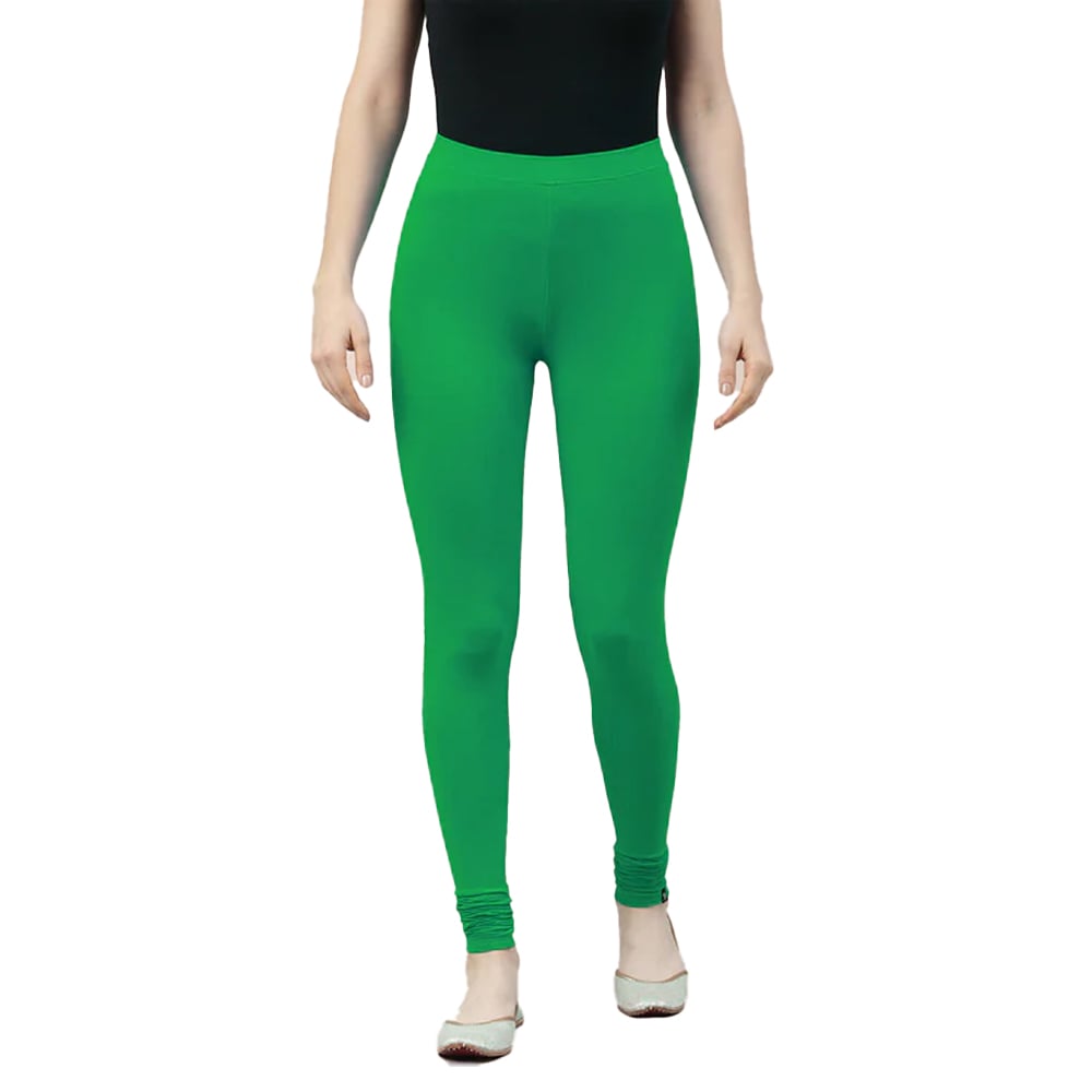 Buy TAG 7 Green Cotton Leggings for Women Online @ Tata CLiQ